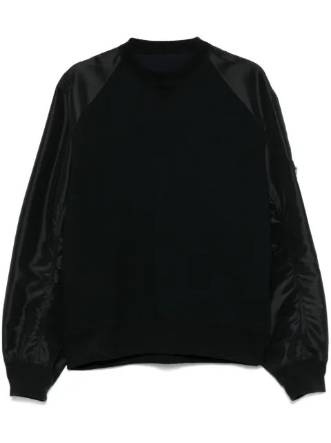 sacai zip-pocket sweatshirt