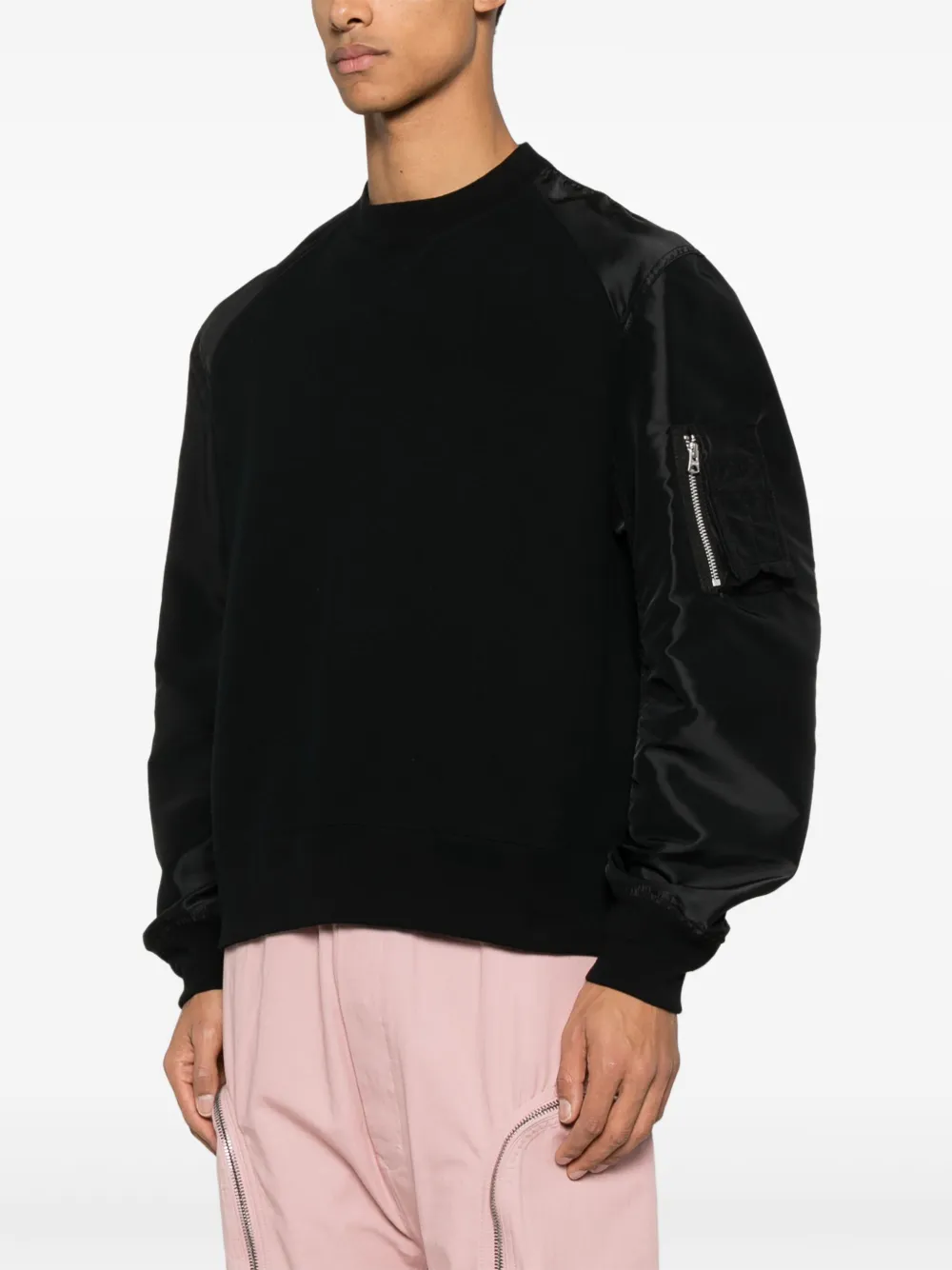 sacai Sweater met ritszak Zwart