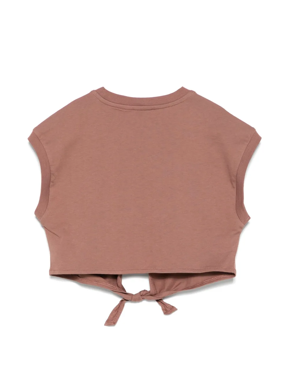 Pinko Kids T-shirt met logopatch - Bruin