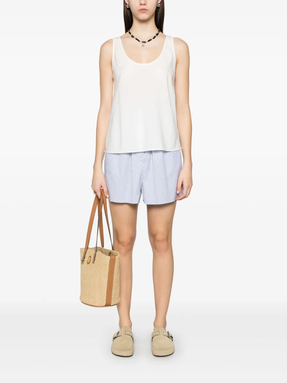 Peuterey Gestreepte shorts - Wit