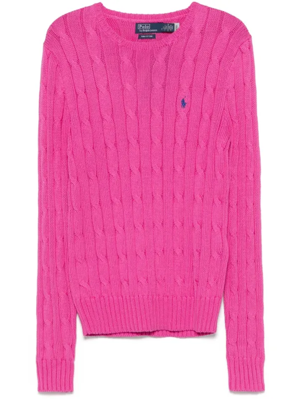 売れ筋商品|||ラルフローレン ニット&セーター アウター レディース Women's Cable-Knit Cotton Crewneck Sweater Carmel Pink Cable-Knit Cotton Crewneck Cardigan for Women | Ralph Lauren® PA