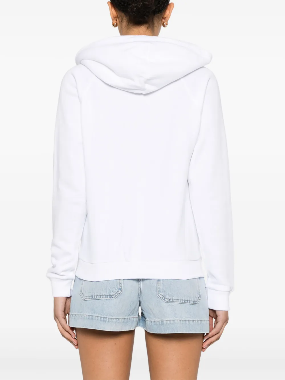 Shop Polo Ralph Lauren Polo Pony Cotton Hoodie In 白色