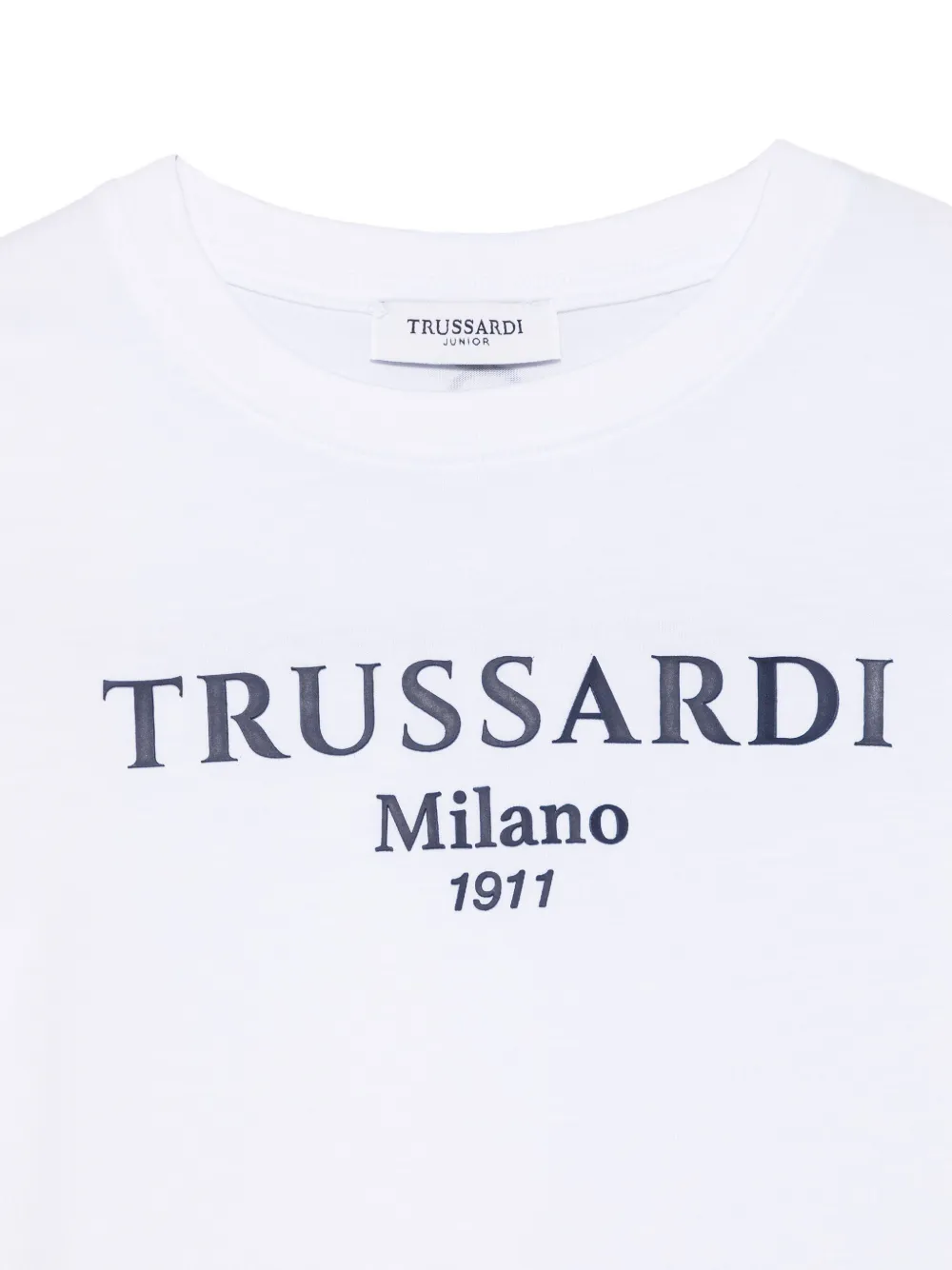 TRUSSARDI JUNIOR T-shirt met logo-reliëf Wit