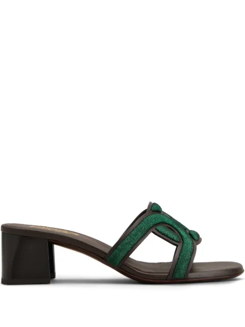 Tod's mules de piel con tiras 