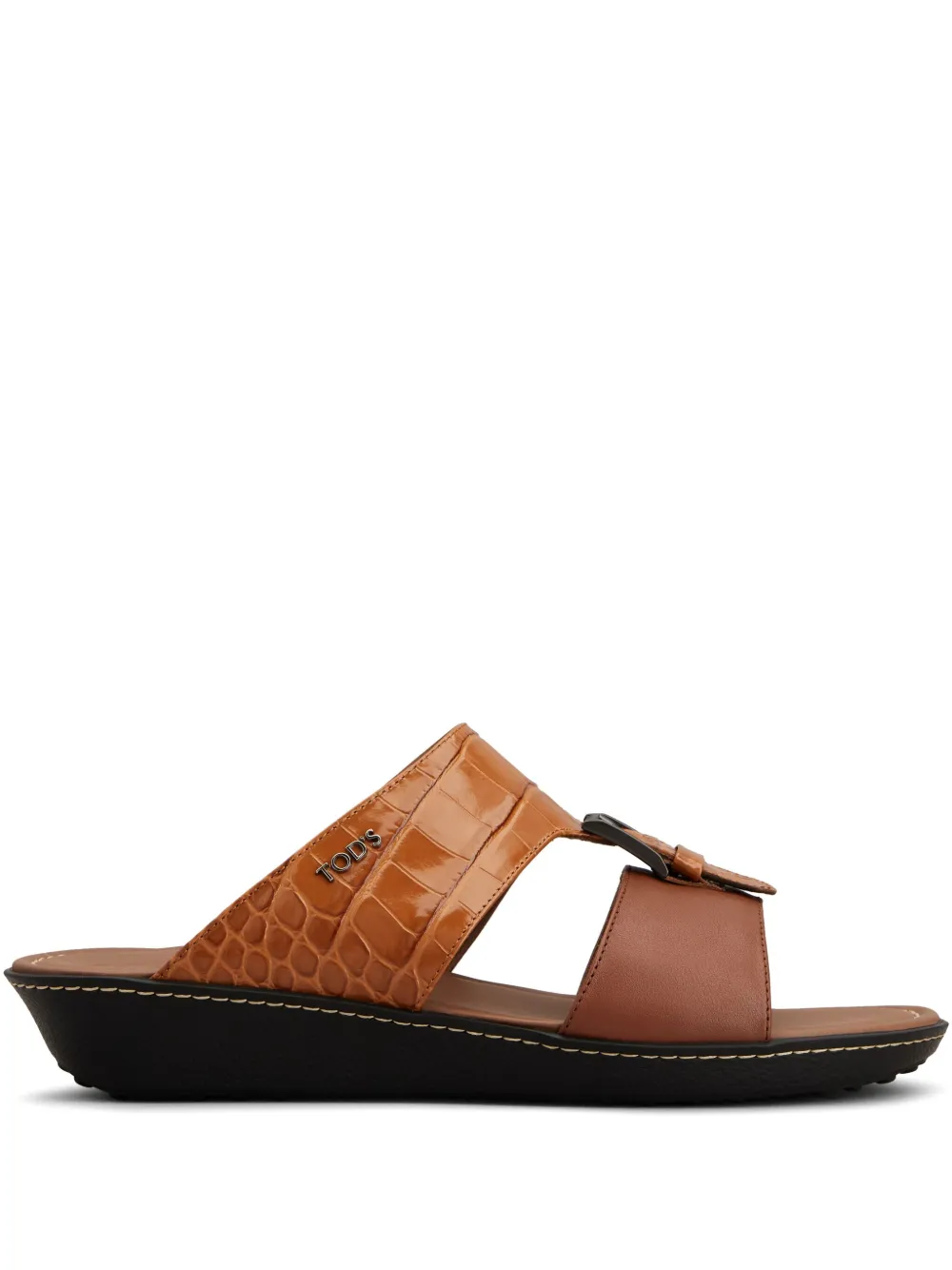 Tod's leather sandals Brown