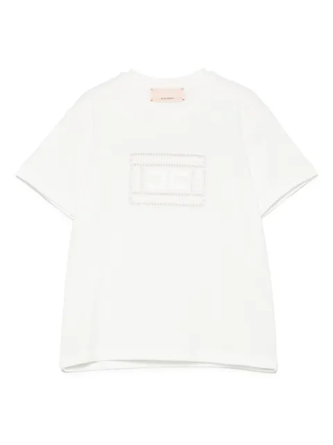 Elisabetta Franchi La Mia Bambina logo-embroidered T-shirt