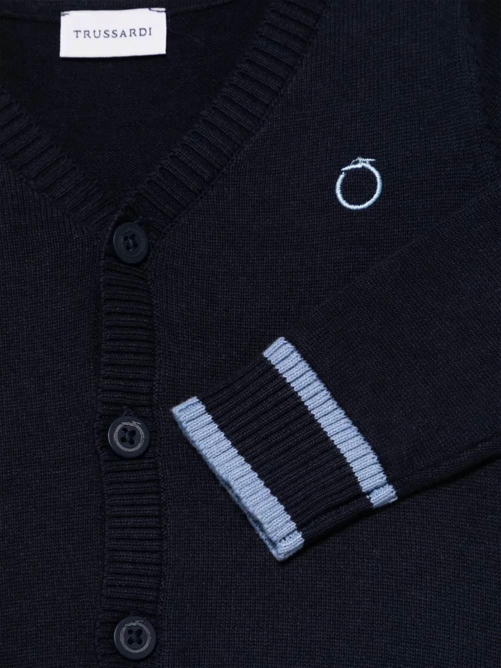 TRUSSARDI JUNIOR Vest met geborduurd logo Blauw