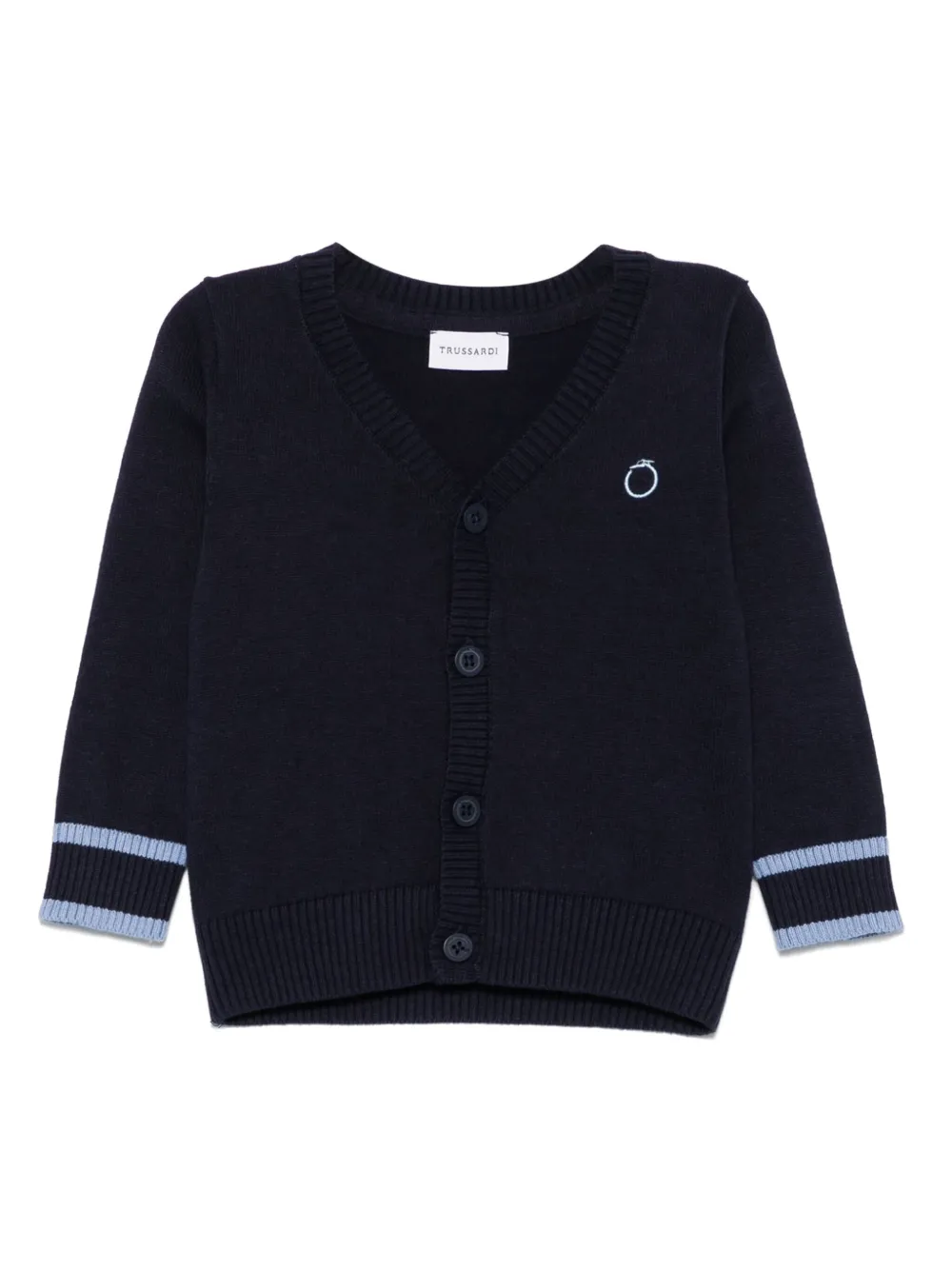 TRUSSARDI JUNIOR Vest met geborduurd logo Blauw
