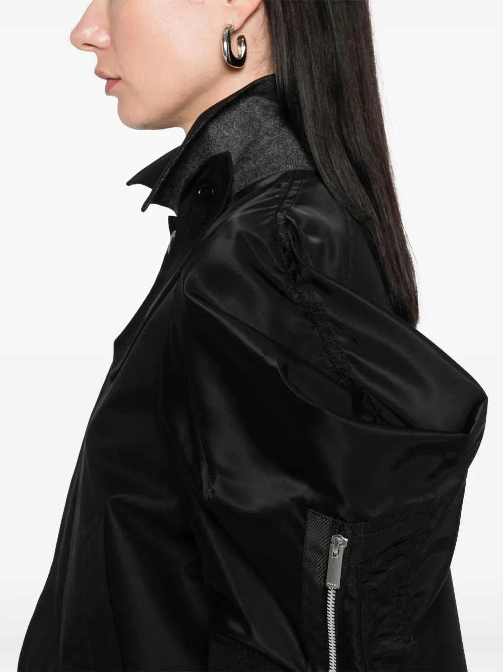 sacai Jack met korte mouwen Zwart