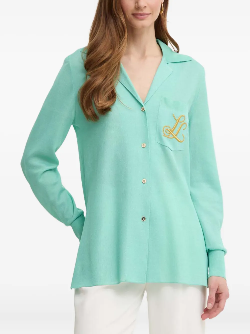embroidered pocket shirt
