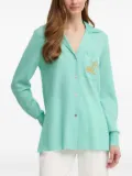 LUISA SPAGNOLI embroidered pocket shirt - Green