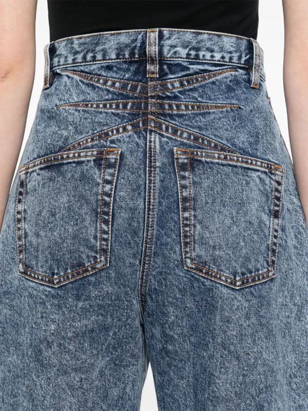 Alaïa Round Jeans | Blue | FARFETCH