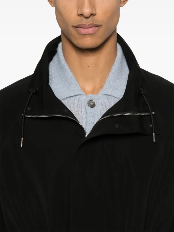 Auralee Wool Canvas Jacket | Black | FARFETCH