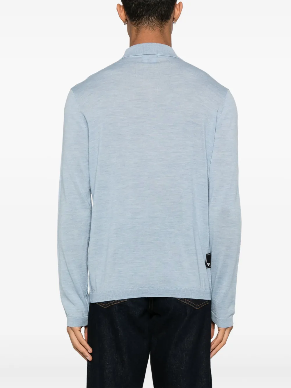 Emporio Armani Poloshirt met gemêleerd effect Blauw