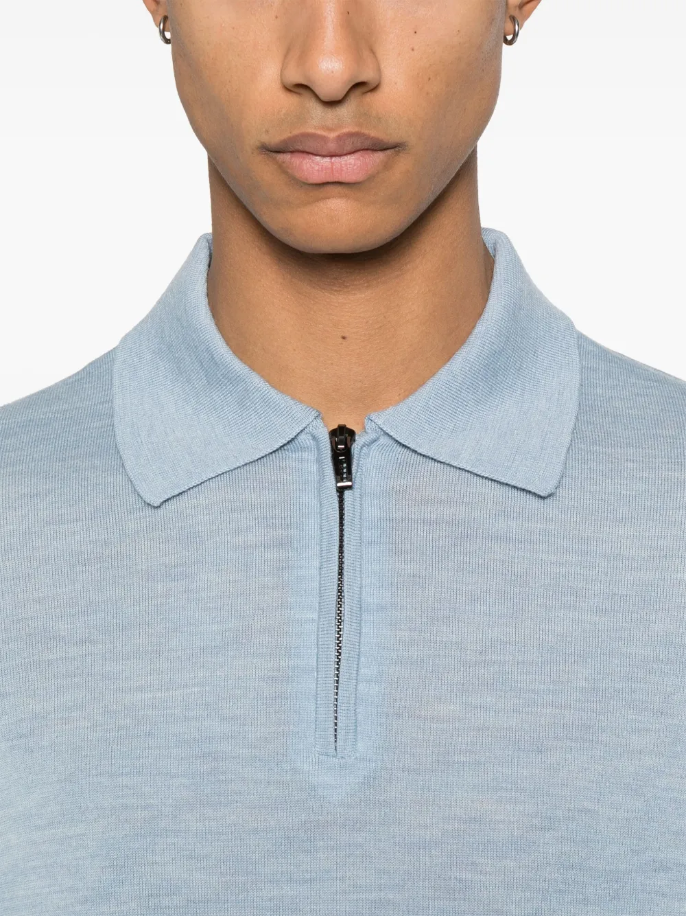 Emporio Armani Poloshirt met gemêleerd effect Blauw