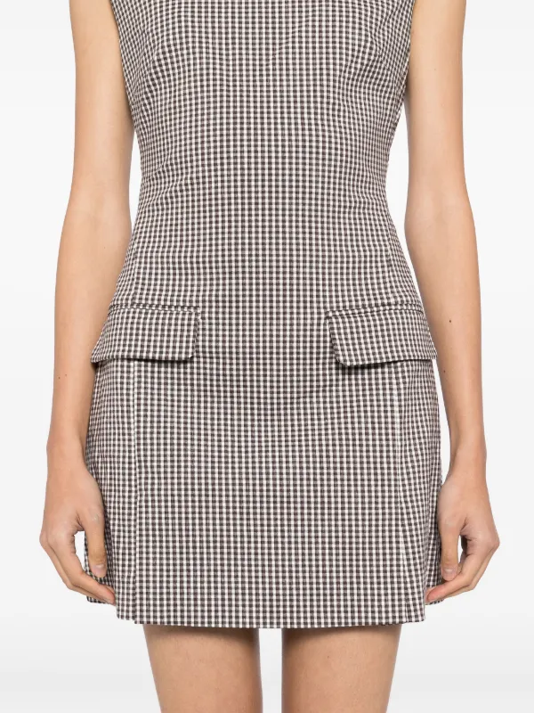 STAUD Walker Dress | Brown | FARFETCH CA