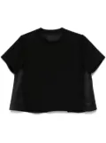sacai asymmetric T-shirt - Black