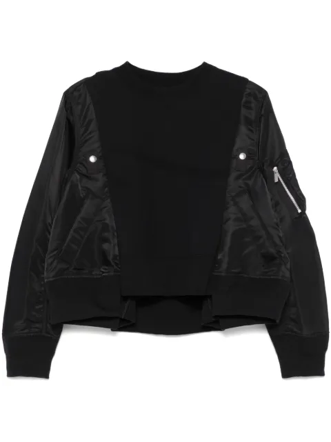sacai sudadera con paneles