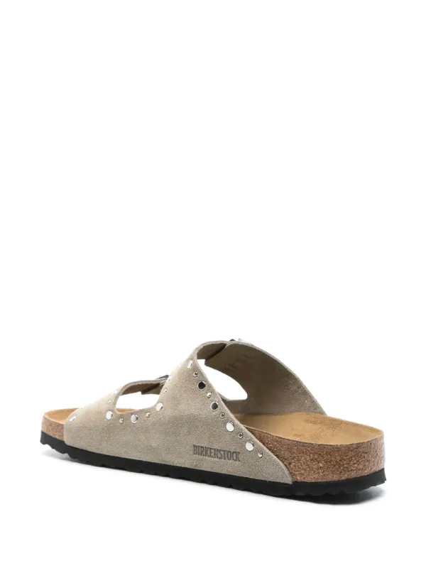 Birkenstock Arizona Rivet スタッズ フラットサンダル | グレー