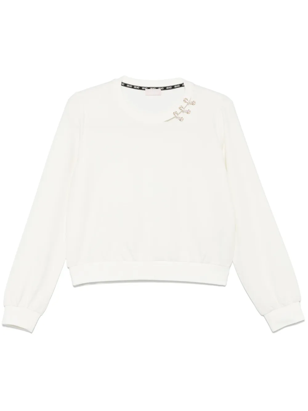 LIU JO sudadera con detalles de cristal | blanco | Image 1