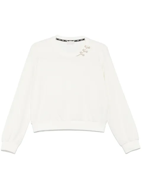 LIU JO crystal-embellished sweatshirt 