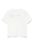 Miss Blumarine logo-embellished T-shirt - White