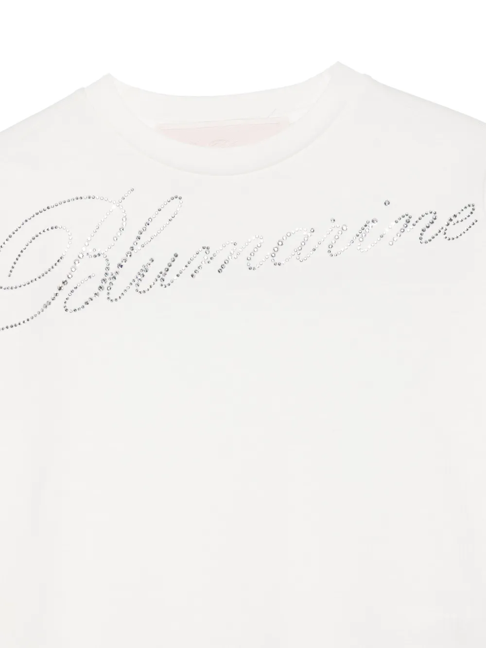 Miss Blumarine T-shirt verfraaid met logo Wit