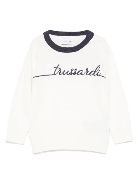 TRUSSARDI JUNIOR Suéter com logo bordado