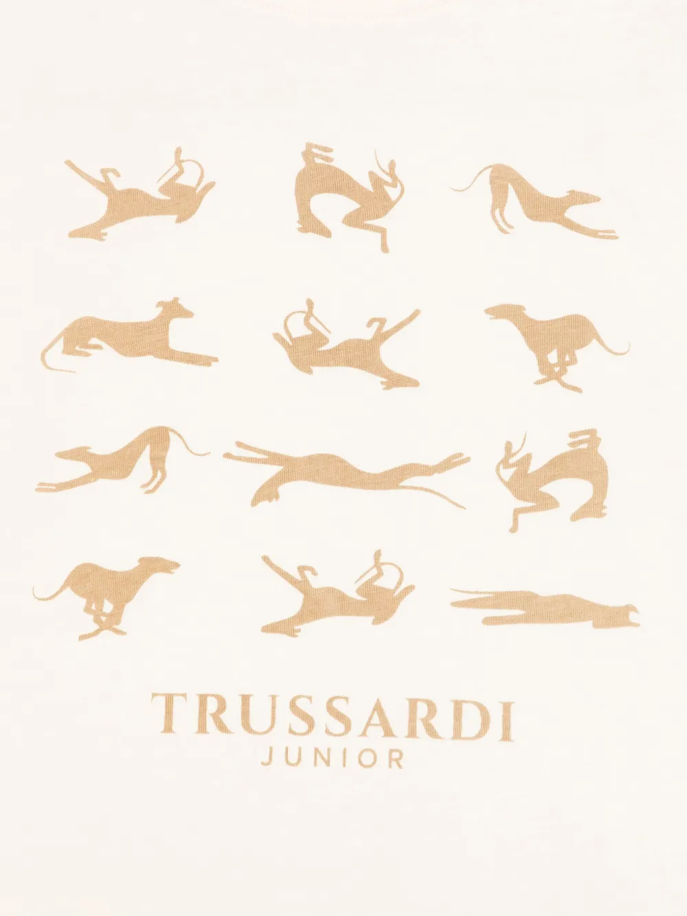 TRUSSARDI JUNIOR T-shirt met grafische print Beige