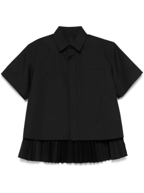 sacai قميص بكسرات