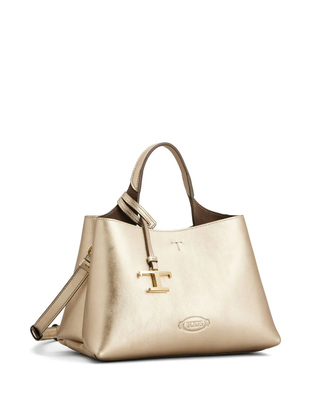 Tod's T Timeless-charm tote bag - Goud