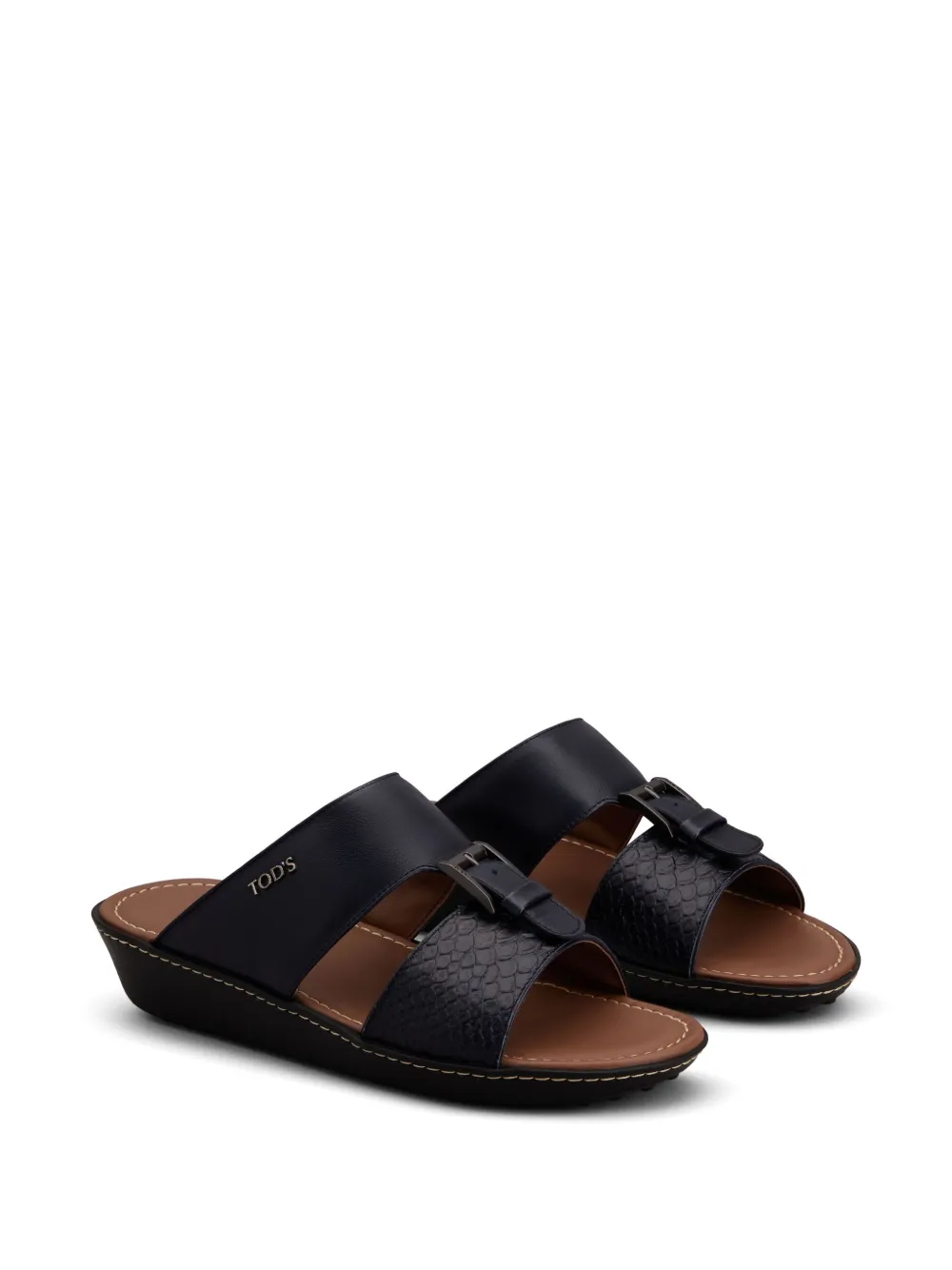 Tod's leather sandals - Blauw