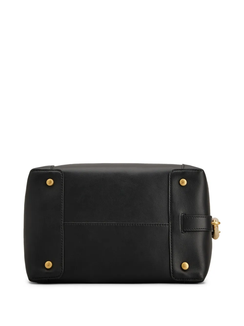 Tod's Leren shopper met logo Zwart