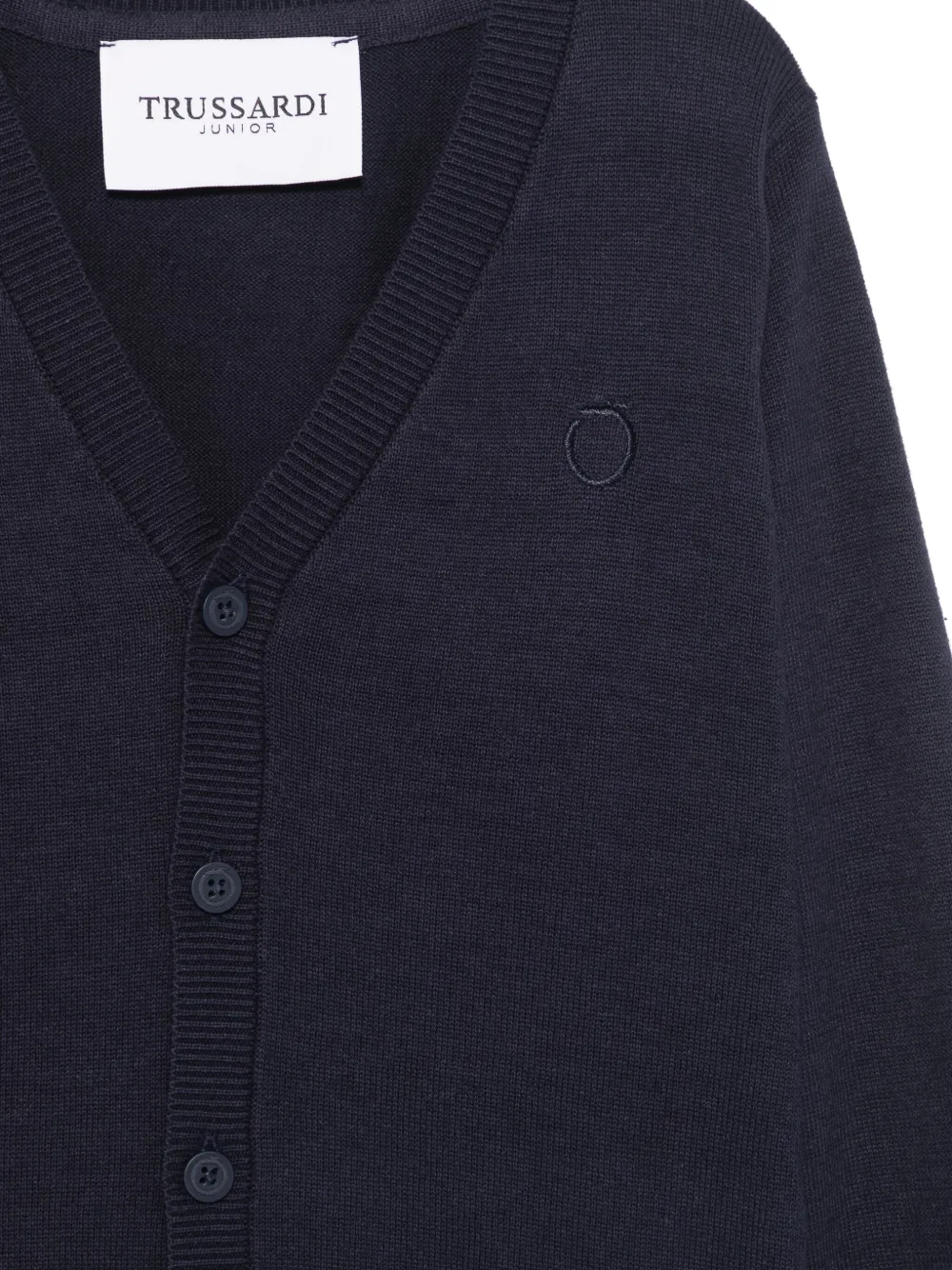 TRUSSARDI JUNIOR Vest met geborduurd logo Blauw