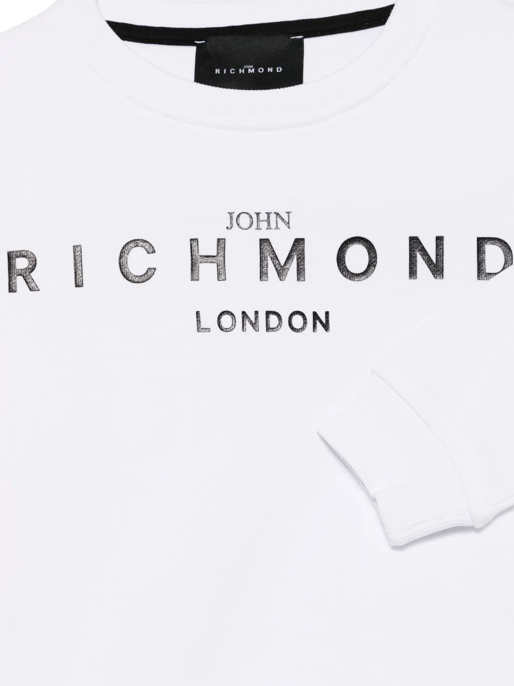 John Richmond Junior Sweater met logoprint Wit