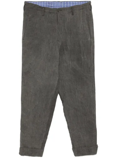 Yohji Yamamoto pantalones con efecto arrugado