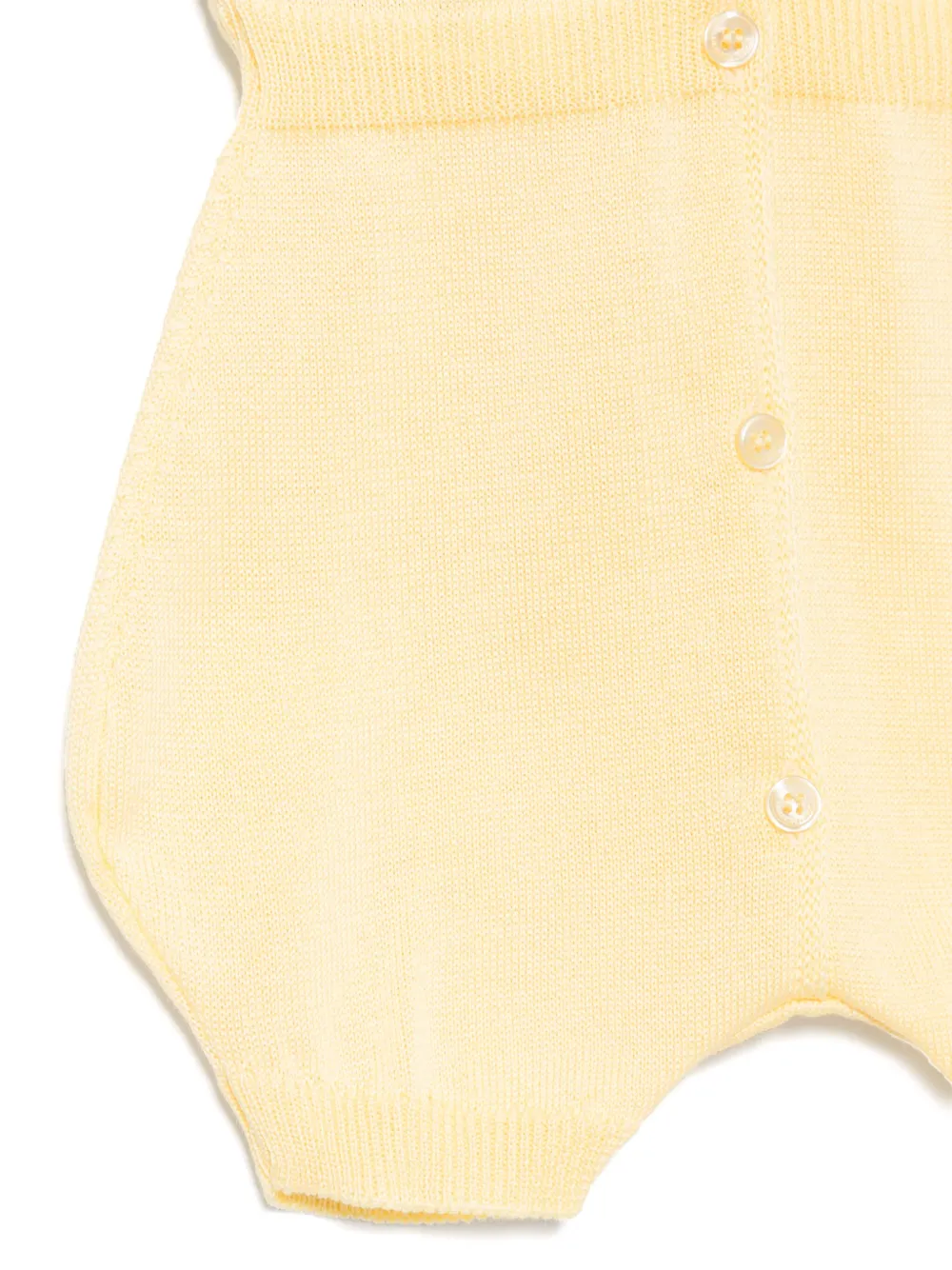 Elisabetta Franchi La Mia Bambina Romper met monogram-reliëf Geel