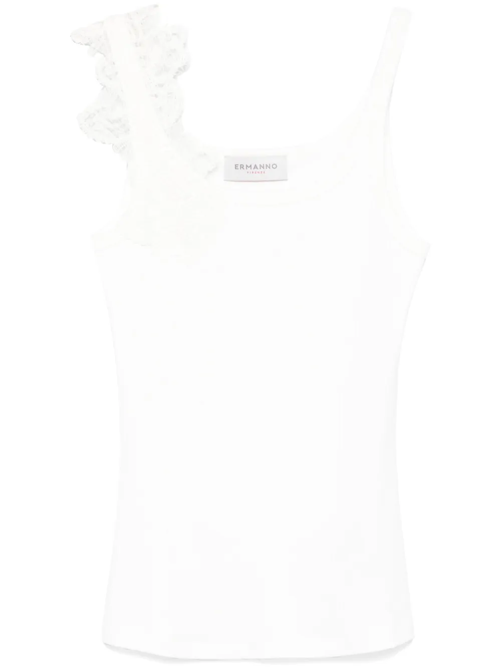 lace-detail tank top