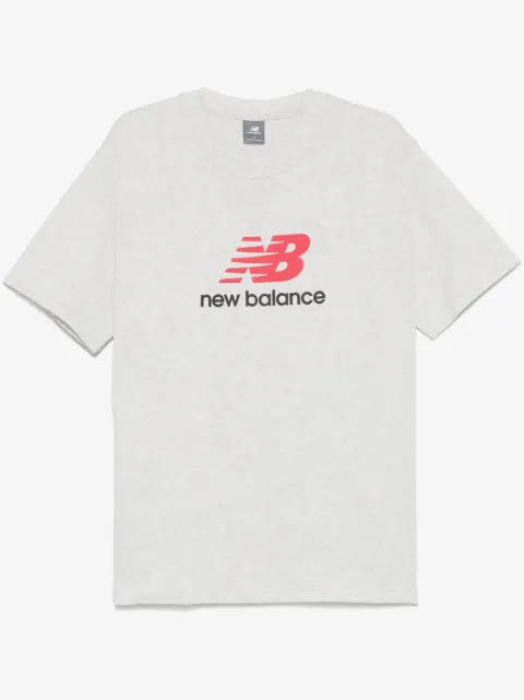 New Balance Athletics katoenen T-shirt met logo-print