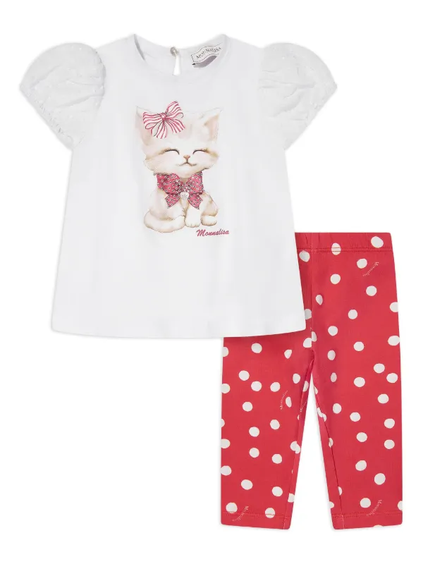 Monnalisa Set De Camisa y Pantalones Blanco FARFETCH CO