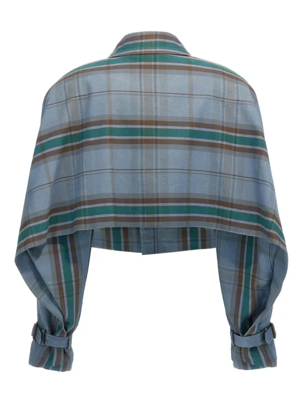 【送料&関税込】Vivienne Westwood cut Off Graziano Crop Jack Vivienne Westwood Cut Off Graziano Cropped Jacket | Blue