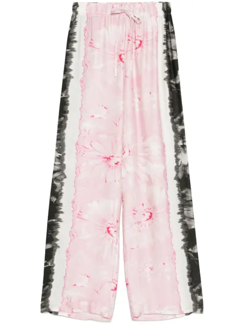 ERMANNO FIRENZE  floral-print trousers