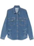 LIU JO crystal-logo jacket - Blue