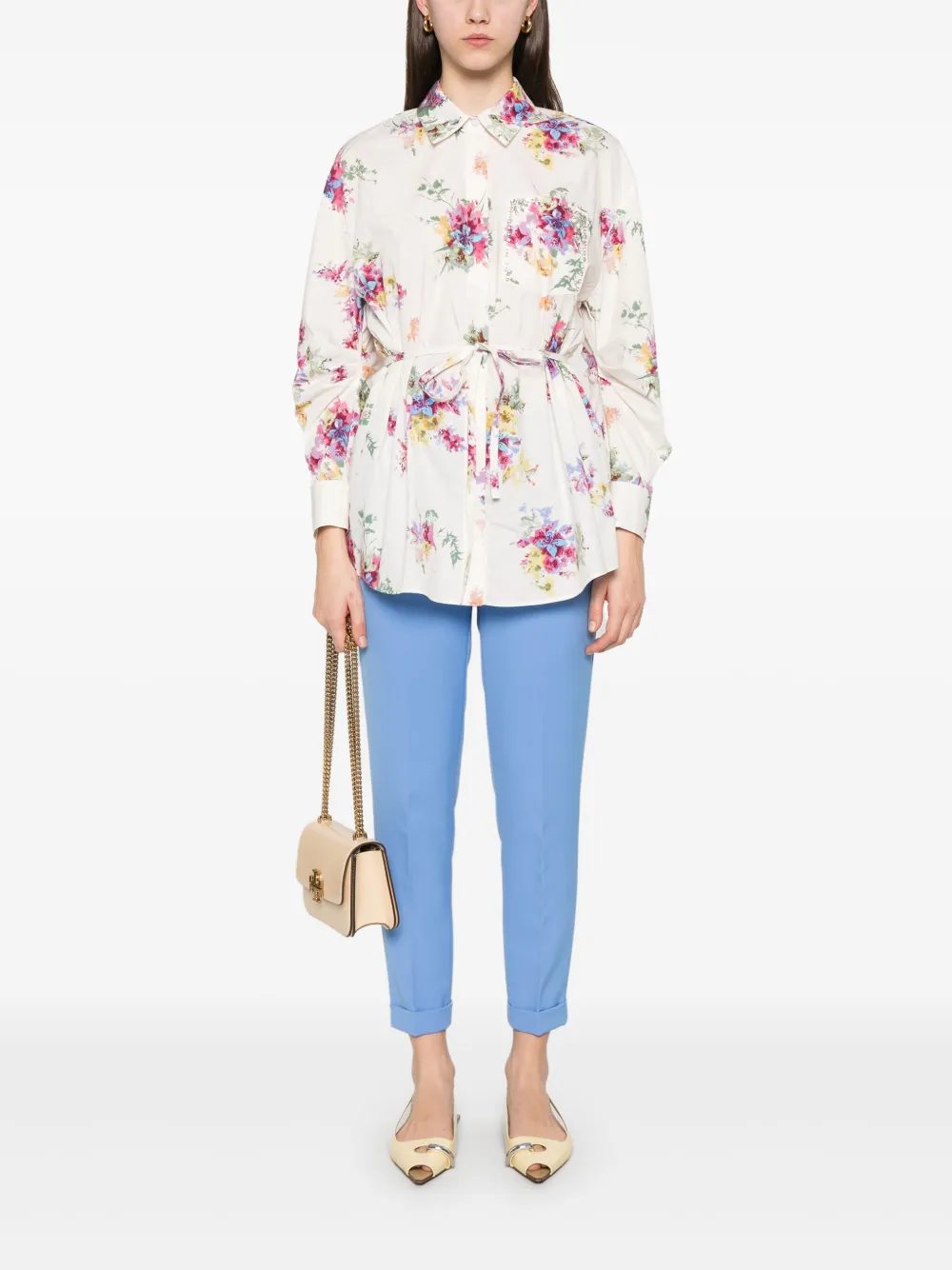 LIU JO Blouse met bloemenprint - Wit