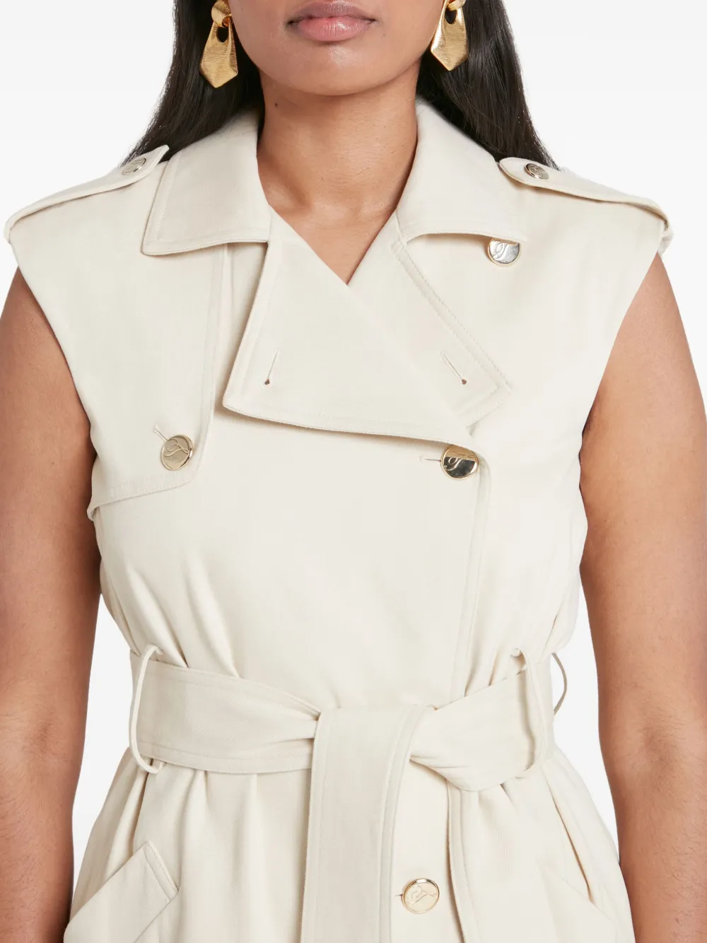 Shop Temperley London Javier Sleeveless Trench Coat