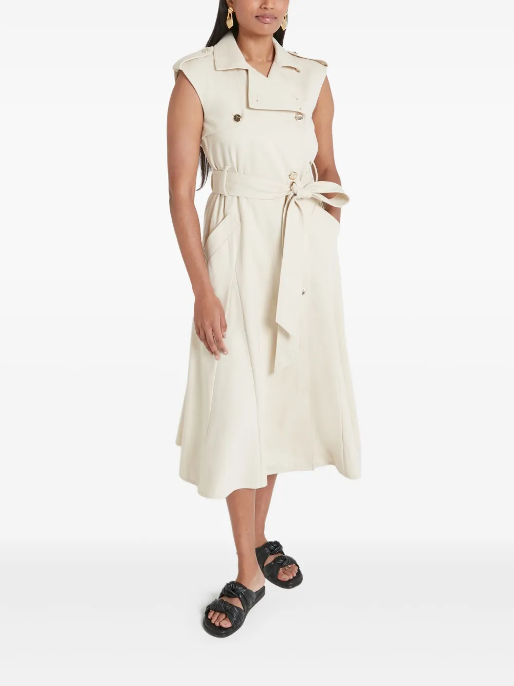 Shop Temperley London Javier Sleeveless Trench Coat