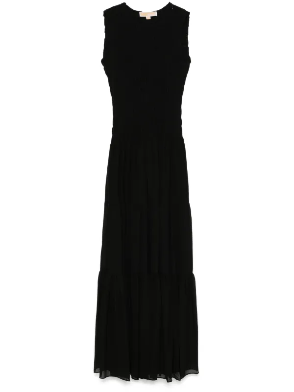 strapless open back dress PLEATS PLEASE Issey Miyake - Pleated Long Sleeved Dress in Black