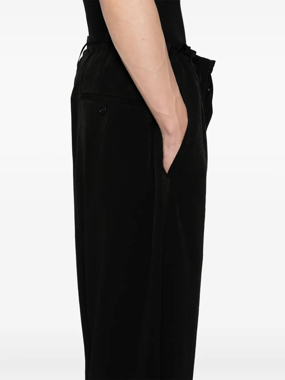 Yohji Yamamoto Smoking pantalon met inzetstuk Zwart