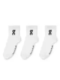 on running kids stretch-cotton socks - White