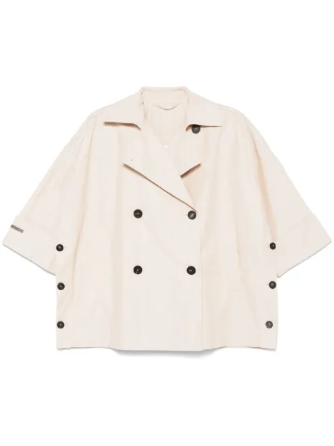 Peserico bead-detail trench coat